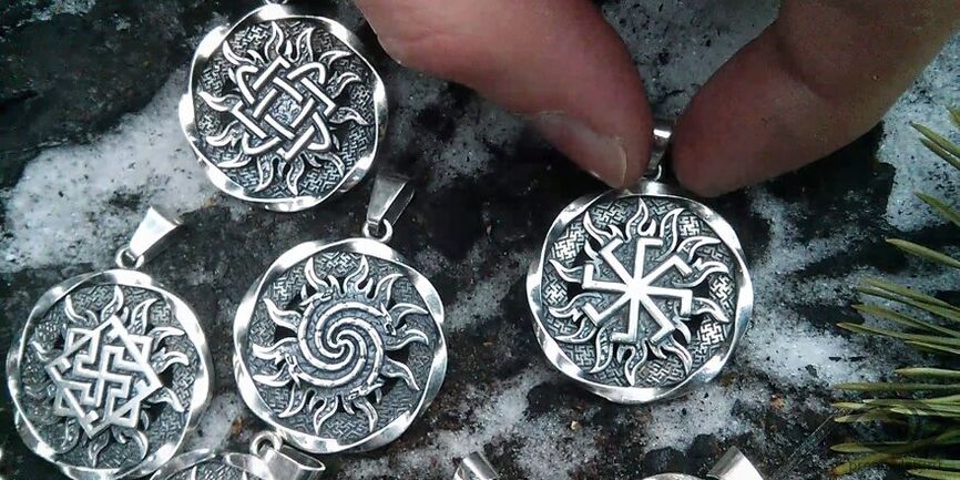 Wealth attracting Slavic amulets made of silver